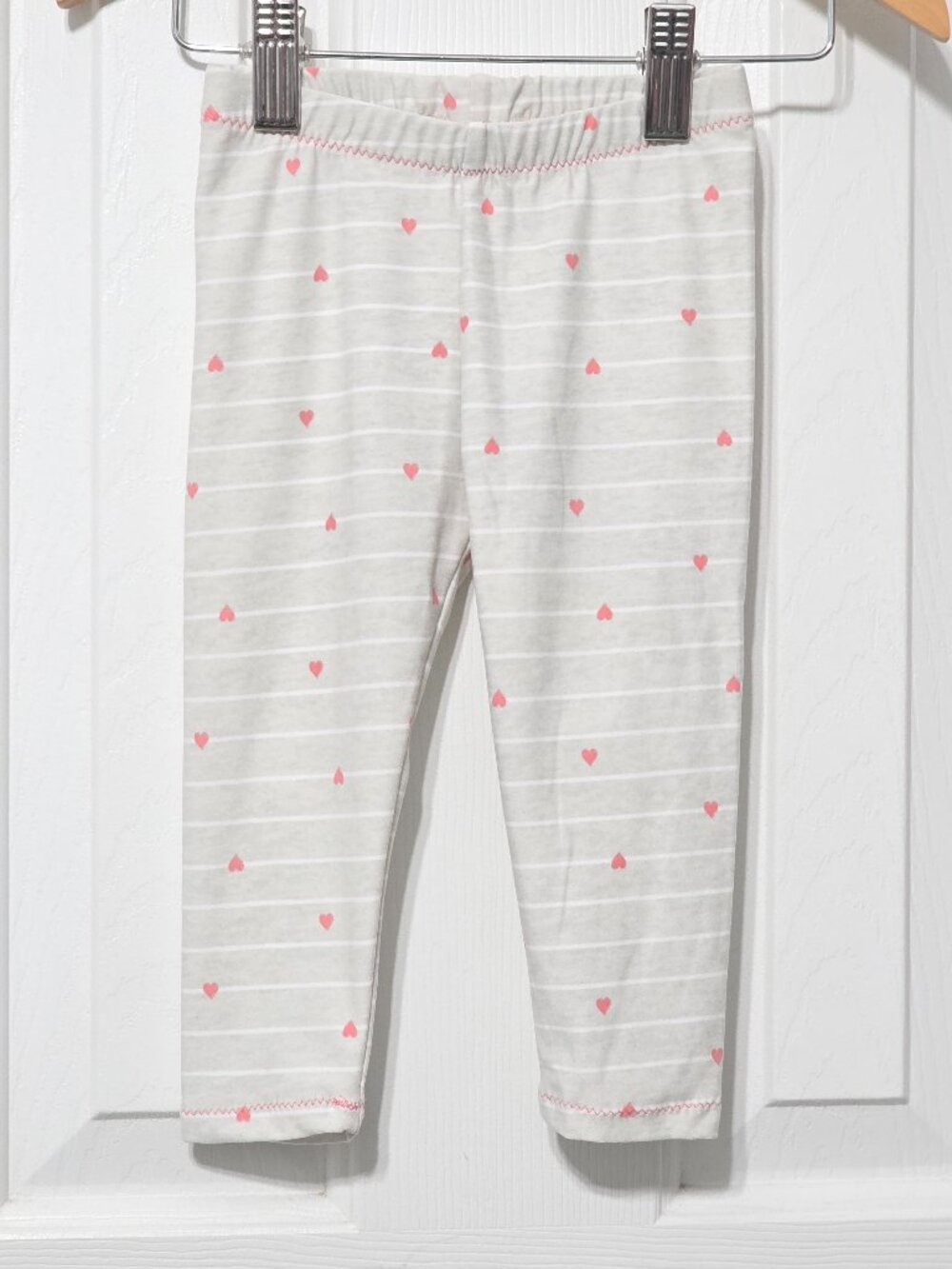 baby girl heart leggings, 12m
